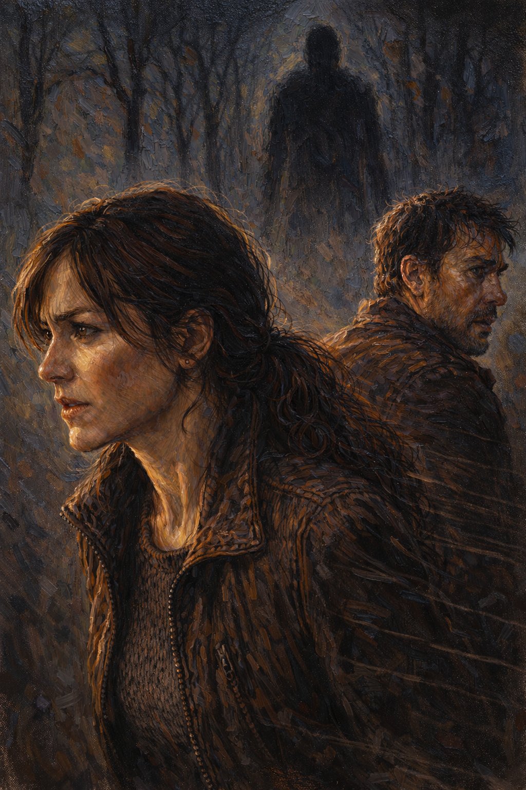 Claire and James — watched from the trees